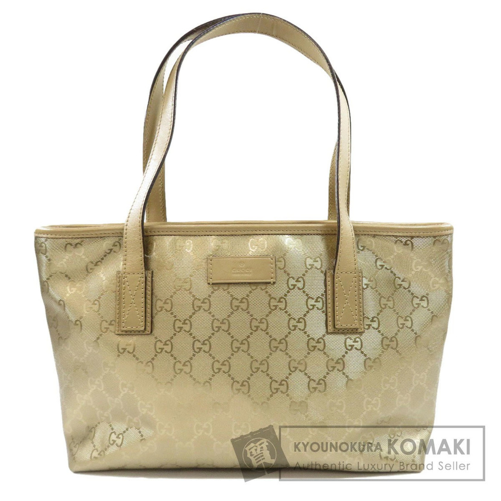 Gucci GG Imprime Joy Tote Shoulder Bag metallic gold